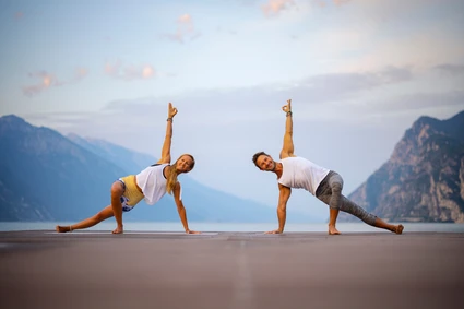 Private outdoor yoga lesson in Riva del Garda 0
